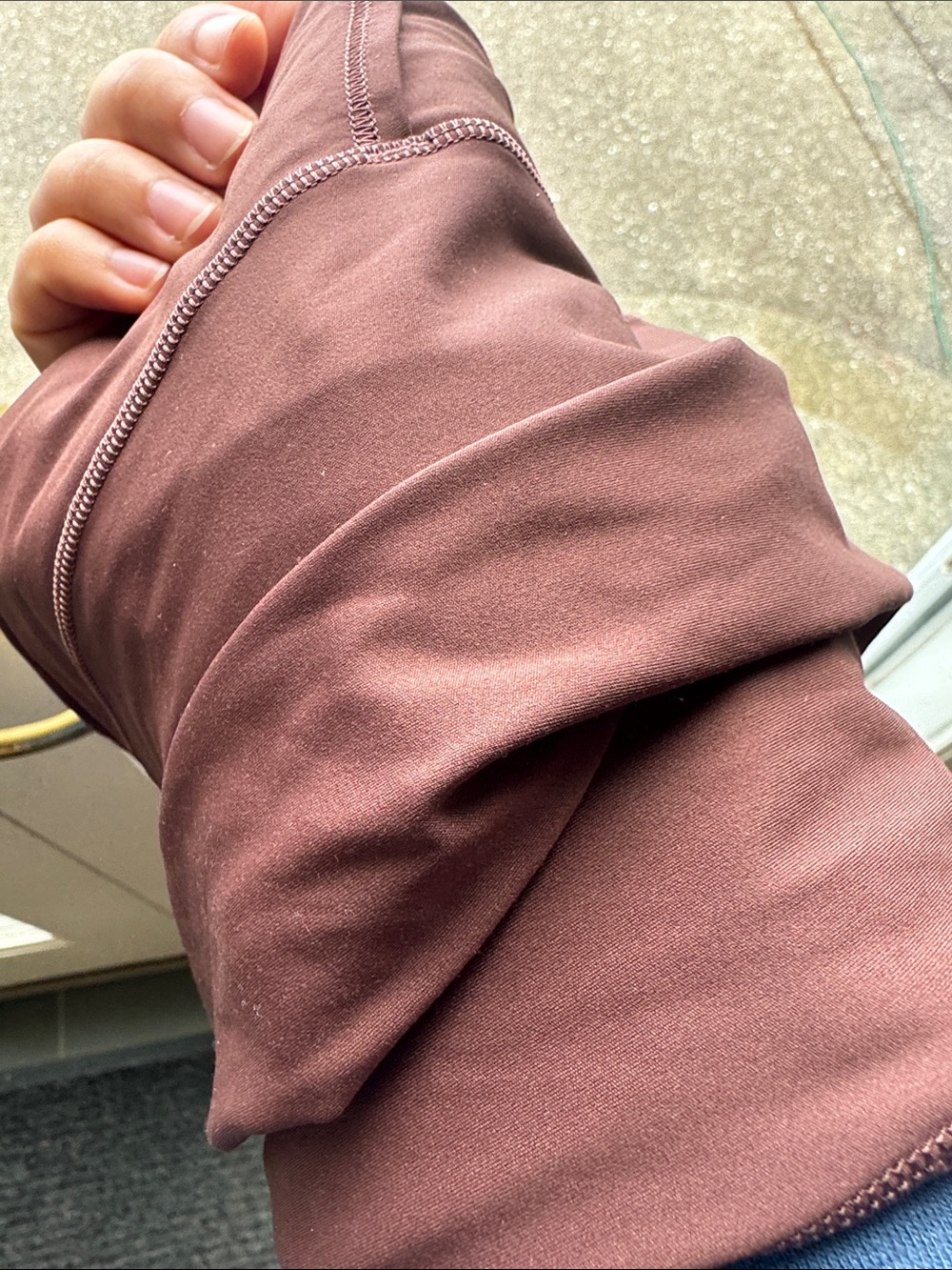 Lululemon Size 6 Leggings with Pockets- Rusty Brown - Picture 4 of 4